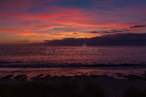 Beach Sunset In Normandy France Stock Image Image Of Cloud Tourism