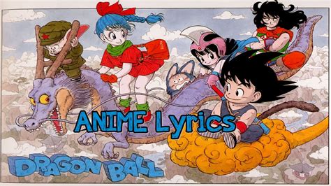 Dragon Ball Opening Letra Anime Lyrics Youtube