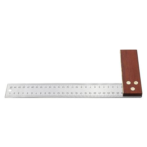Drillpro 90 Degree Angle Ruler 300mm Stainless Steel Metric Marking