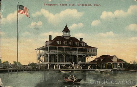 Bridgeport Yacht Club Connecticut Postcard