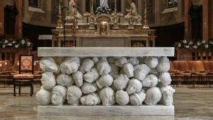Novus Ordo Altar In Italy Features 120 Severed Heads Novus Ordo Watch