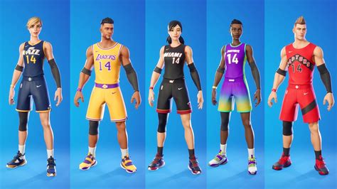 All Nba Skins And Styles Showcase Fornite Battle Royale Youtube