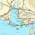 Alabama's Coastal Connection - Map | America's Byways | Gulf shores ...
