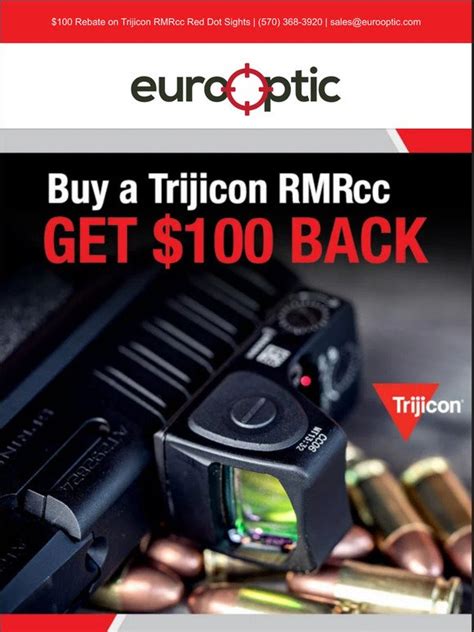 Eurooptic Com Rebate On Trijicon Rmrcc Red Dot Sights Milled