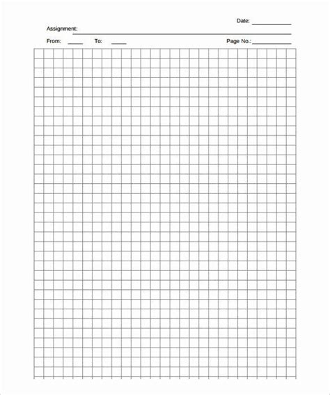 Blank Graph Paper Template Fresh 9 Graph Paper Templates