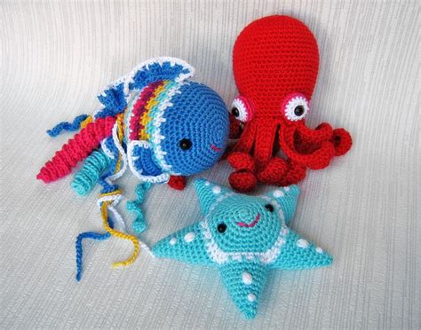 Crocheted Sea Animals Amigurumi Crochet Mermaid Tail