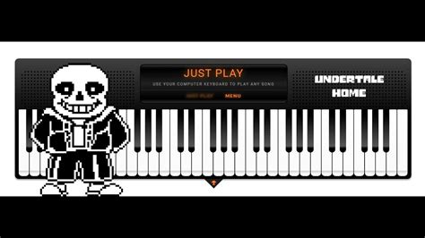 Undertale Ost 012 Home Virtual Piano Sheets Youtube