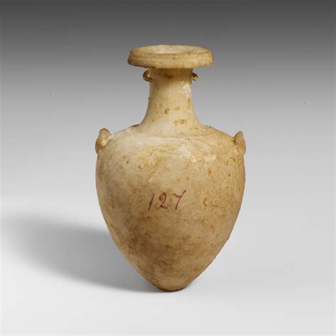 Miniature Alabaster Amphora Jar Cypriot Hellenistic The