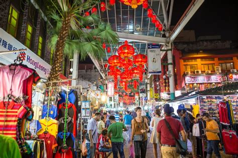 Chinatown Street Of Kuala Lumpur Editorial Photo Image Of Lamp