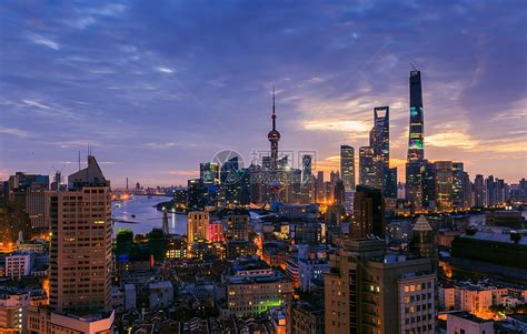 上海外滩陆家嘴夜景风光高清图片下载 正版图片500846824 摄图网