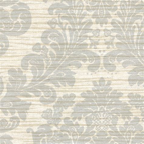 Cortina Iii Anders Scrubbable And Strippable Grasscloth Damask