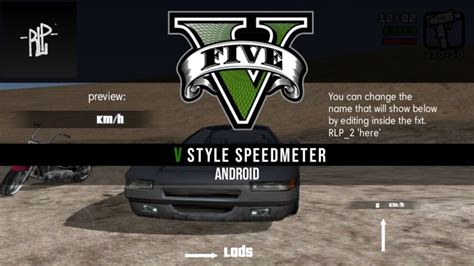 Gta San Andreas V Style Digital Speedmeter For Android Mod