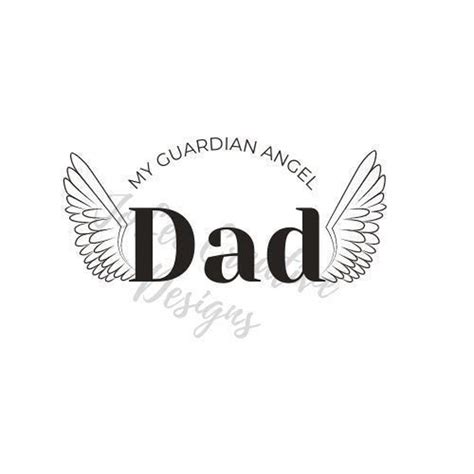 Dad Guardian Angel Svg Always Missing My Dad Cut File Etsy