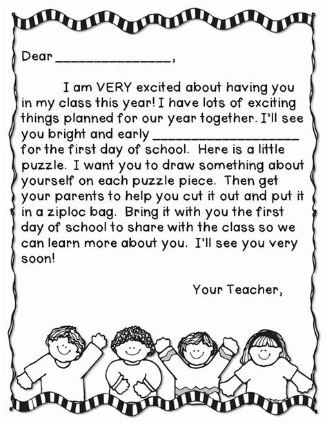Free Teacher Welcome Letter Template Printable Templates