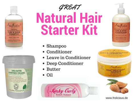 Natural Hair Starter Kit 1 Frolicious Deine Afro Haare Pflegen