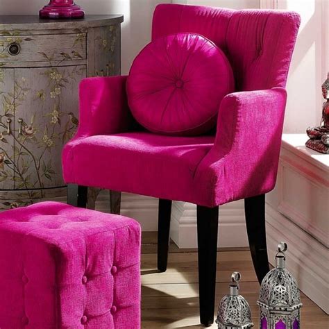 Inspiring Fuschia Accent Chair Image 