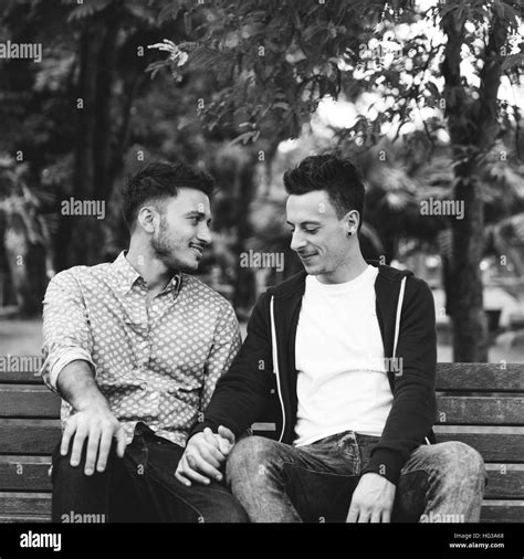 Gay Couple Love Outdoors Concept Stock Photo Alamy