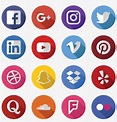 Download Social Media - Iconos De Redes Sociales Png - HD Transparent ...