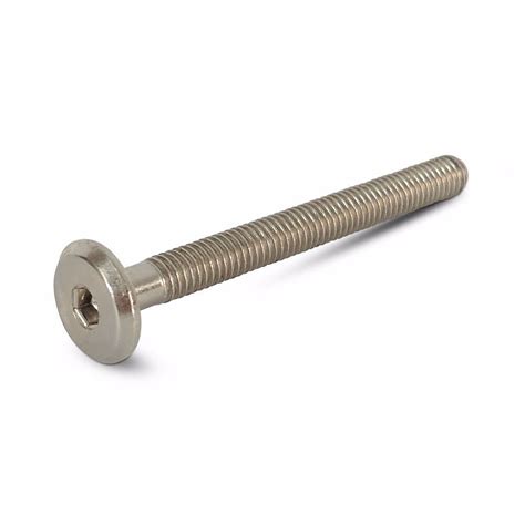 Fasteners And Hardware Details About Flat Round Head Screw Bolt M6 Nickel