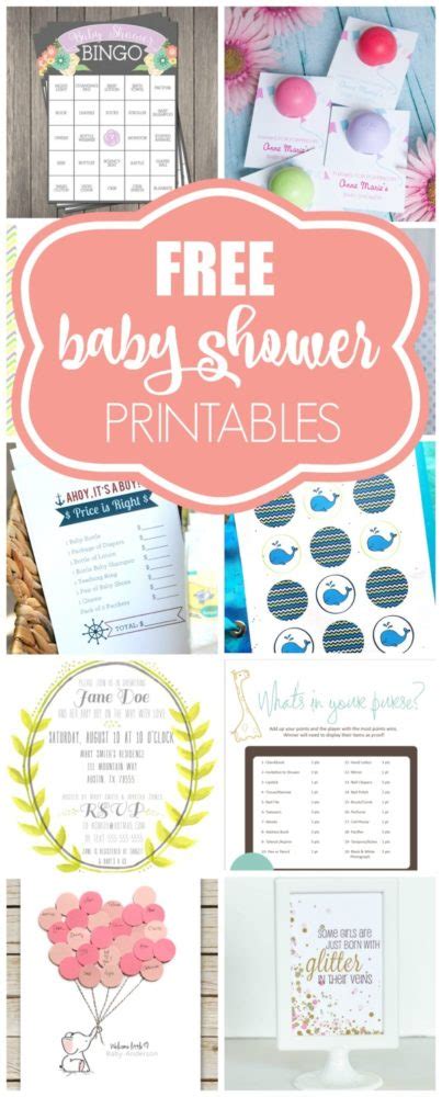 Just choose a theme, download and print. 15 Free Baby Shower Printables - Pretty My Party