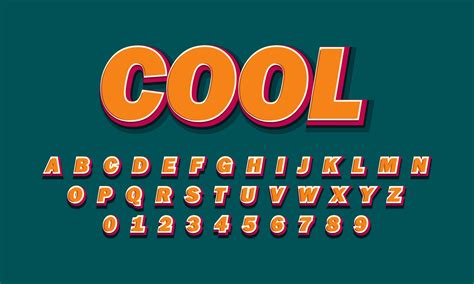 Cool Font Alphabet 2244252 Vector Art At Vecteezy
