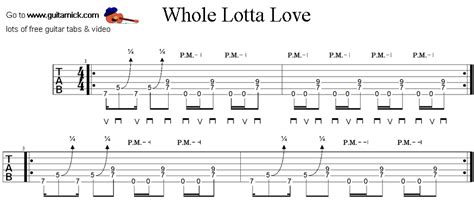 Whole Lotta Love Guitar Tab