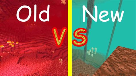 Minecraft Old Nether Vs New Nether Youtube