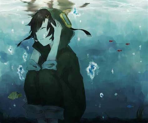 Anime Boy In Water Anime Guys Pinterest Kagerou Project