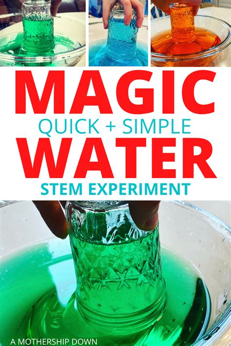 Water Suspension Science Experiment For Kids A Mothership Down