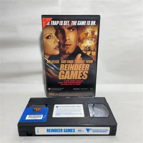 REINDEER GAMES VHS Video Tape Ben Affleck Gary Sinise Charlize Theron