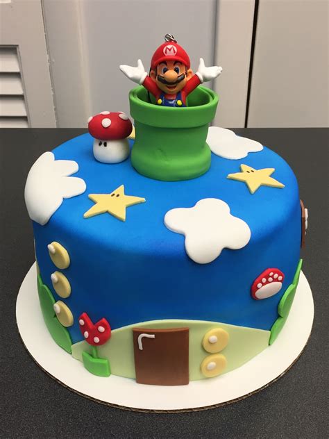 Super Mario Brothers Birthday Cake Mario Birthday Cake Super Mario