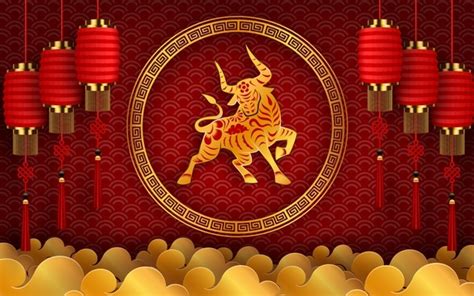 Chinesisches neujahr bedeutet auch ein wechsel des tierzeichens für das neue jahr. Chinesisches neujahr 2021 jahr des ochsen, asiatischer ...