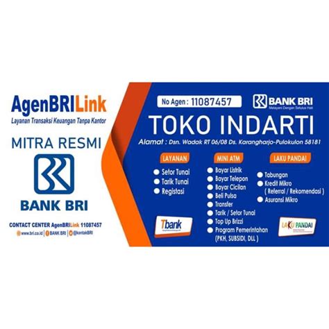 Jual Spanduk ATM Agen BRILINK Banner BRI LINK Berkualitas Shopee