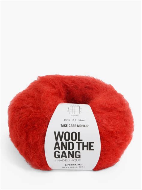 Wool And The Gang Take Care Mohair 100g Lipstick Red