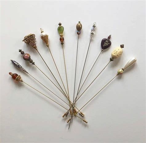 Lot Of 11 Reproduction Hat Pins Etsy Hat Pins Antique Inspiration