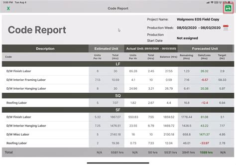 Generating Reports From Edge On Site Estimating Edge