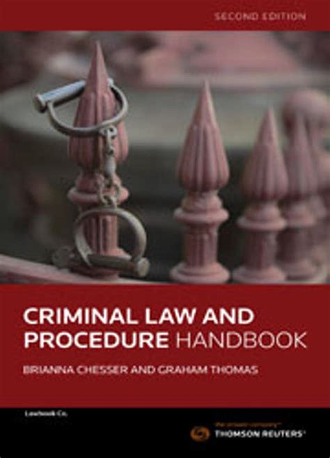 Criminal Law And Procedure Handbook 2nd Edition By Brianna Chesser