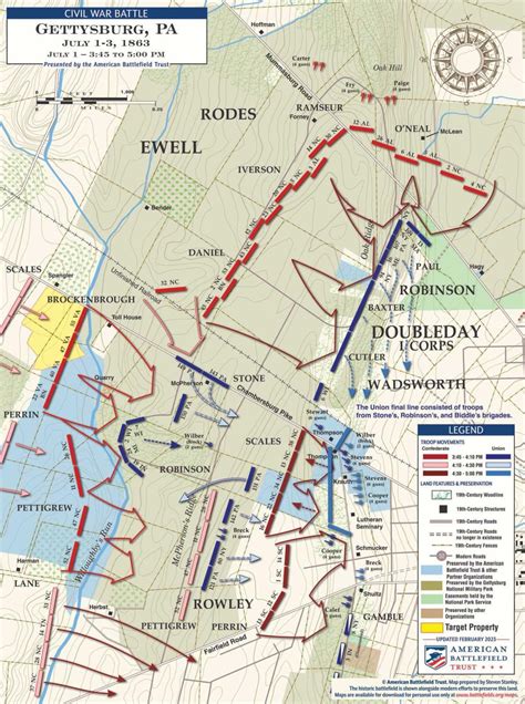 Gettysburg Mcphersons Oak And Seminary Ridges July 1 1863
