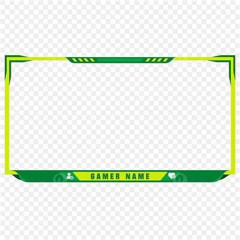 Green Lime Twitch Screen Overlay Streaming Design Twitch Png