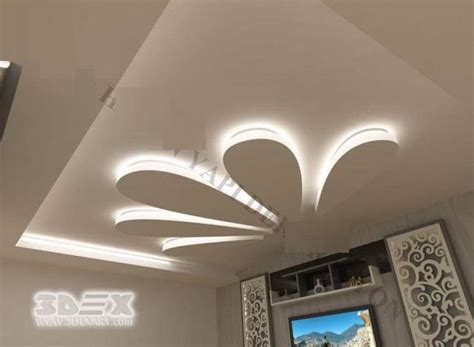 +40 latest gypsum board false ceiling designs and walls with lighting 2018. Pop design for hall roof - Design Ideas