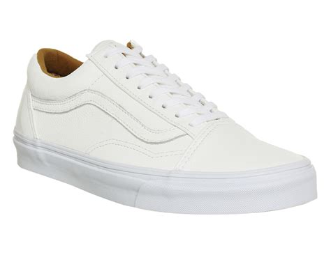 Vans Old Skool Off White Premium Leather Unisex Sports