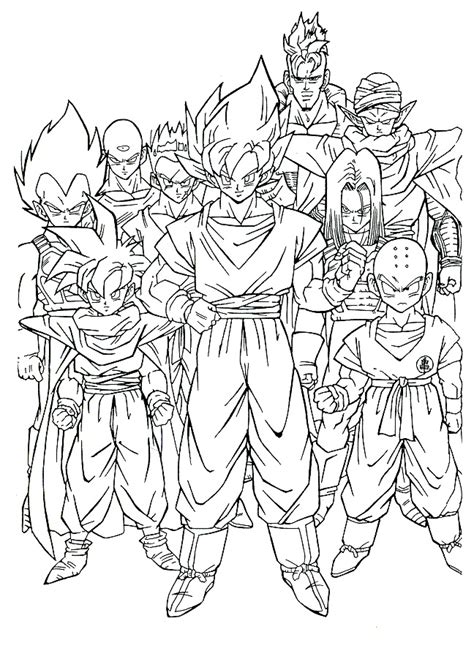 Dibujos Para Colorear Goku Fase 4 Imagui