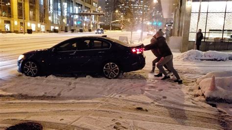 Seattle Snow 2019 Cars Sliding Backwards Down Icy Hill Blizzard Winter