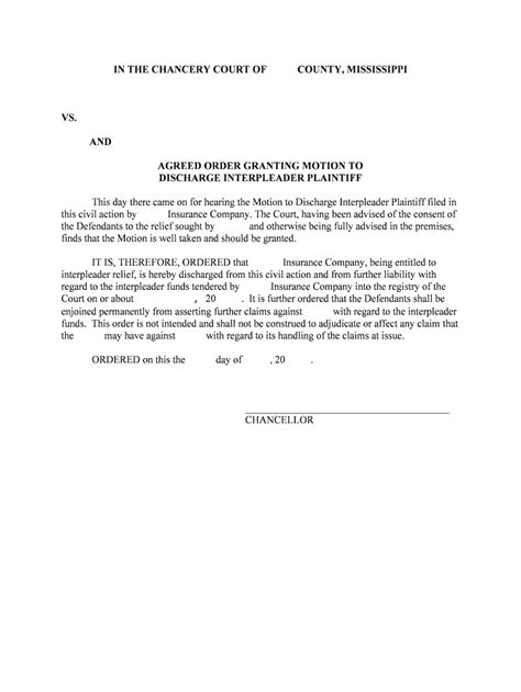 Agreed Order Granting Motion To Form Fill Out And Sign Printable Pdf