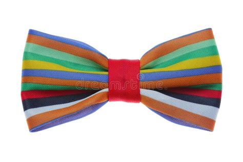 Bow Tie With Color Rainbow Strip Stock Photo Image Of Business