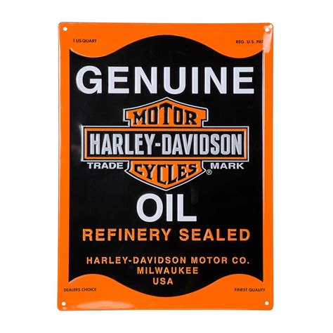 Harley Davidson Oil Can Tin Sign Harley Davidson Rimouski