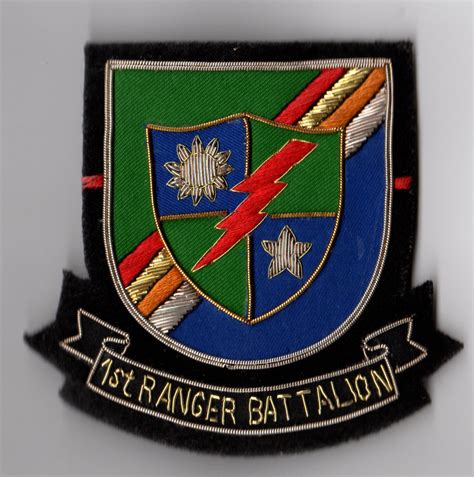 1st Ranger Battalion Bullion Pocket Patch North Bay Listings