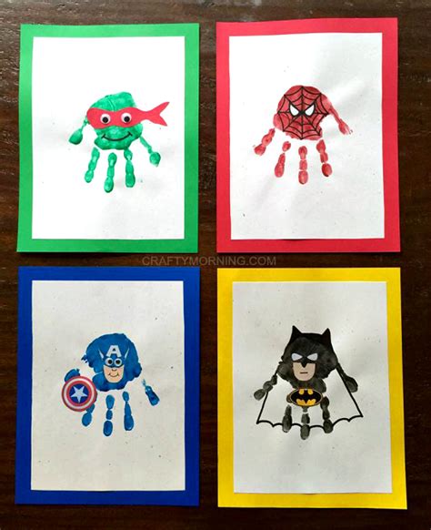 Amazing Superhero Handprint Crafts For Kids Superhero Crafts