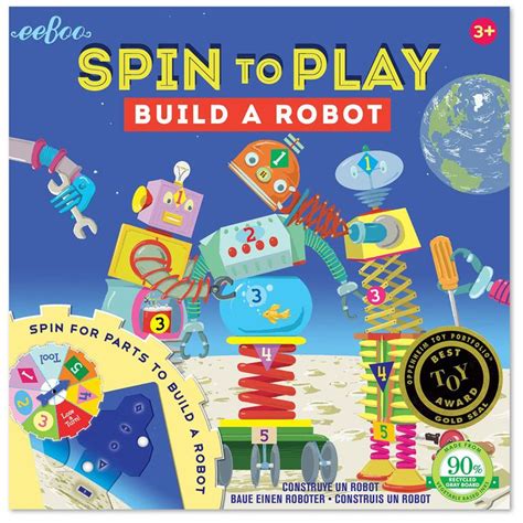 Build A Robot Spinner Puzzle Game Eeboo Puzzle Warehouse Puzzle