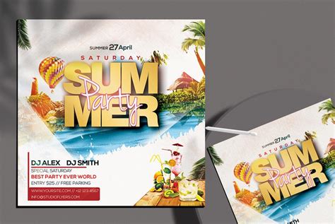 Summer Pool Party Free Psd Flyer Template Stockpsd